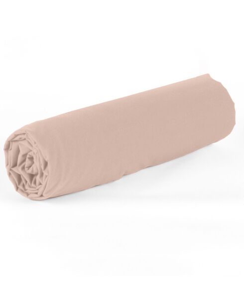 Drap Housse en Coton & Bambou rose