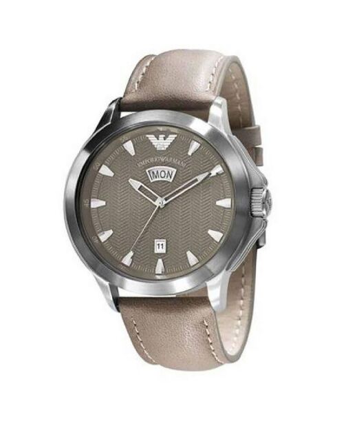 Montre Mixte en Cuir marron