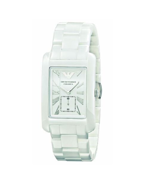 Montre Mixte en Céramique blanche
