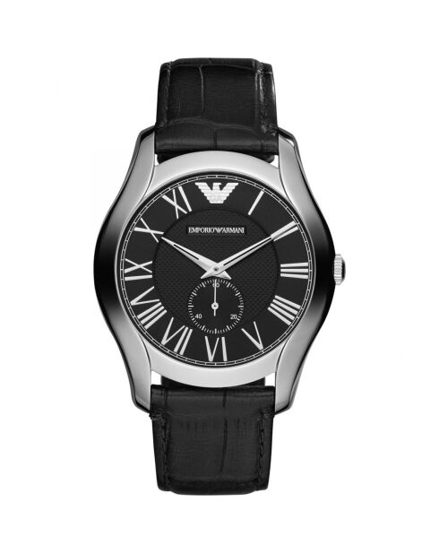 Montre Mixte en Cuir noire