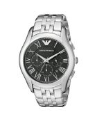 Montre Chronographe Mixte en Acier argentée