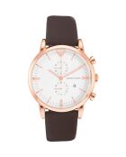 Montre Mixte en Cuir marron