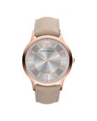 Montre Mixte en Cuir beige