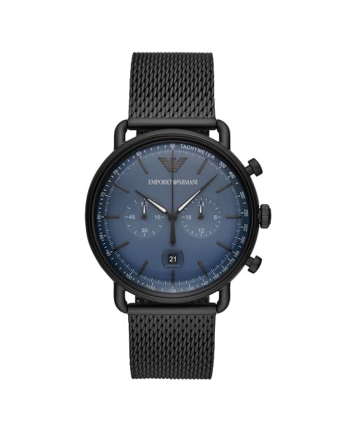 Montre Mixte en Acier noire