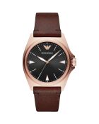 Montre Mixte en Cuir marron