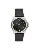 Montre Mixte en Cuir noire