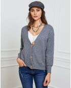 Gilet en Cachemire mélangé Gino gris