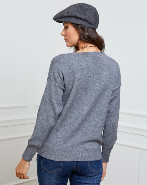 Gilet en Cachemire mélangé Gino gris