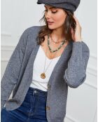 Gilet en Cachemire mélangé Gino gris