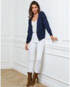 Gilet en Cachemire mélangé Gino marine