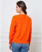 Gilet en Cachemire mélangé Gino orange