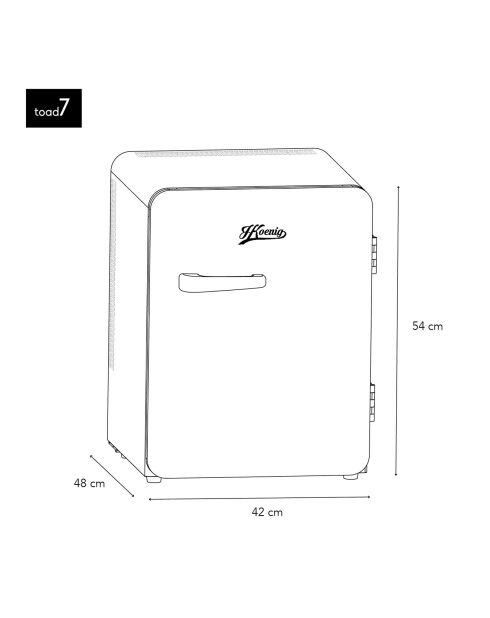 Minibar rétro vert - 31L