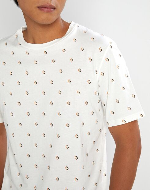 T-Shirt Microprint blanc