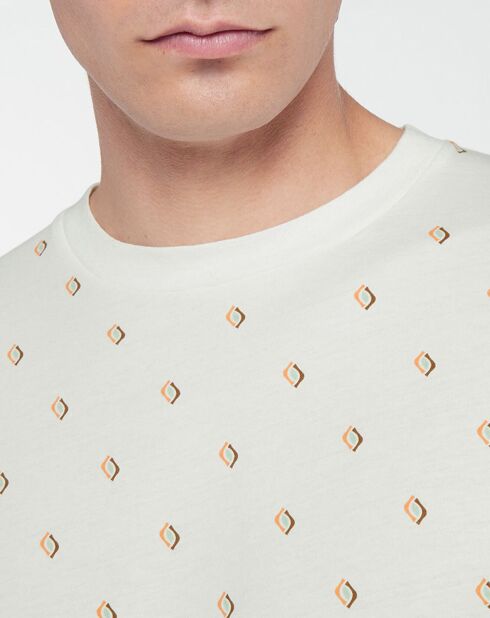 T-Shirt Microprint blanc