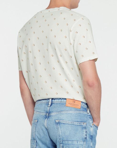 T-Shirt Microprint blanc