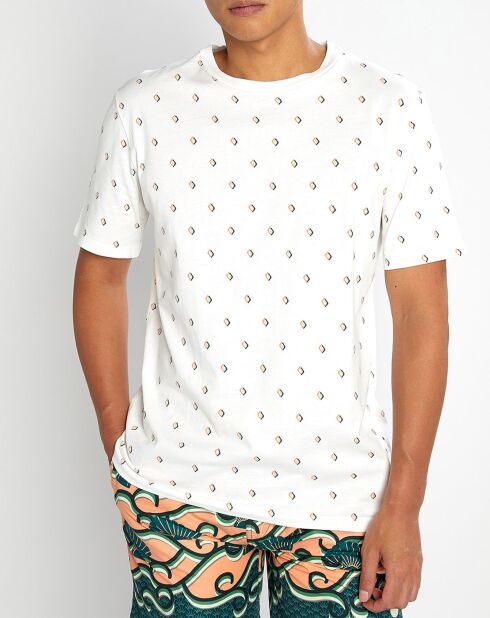 T-Shirt Microprint blanc