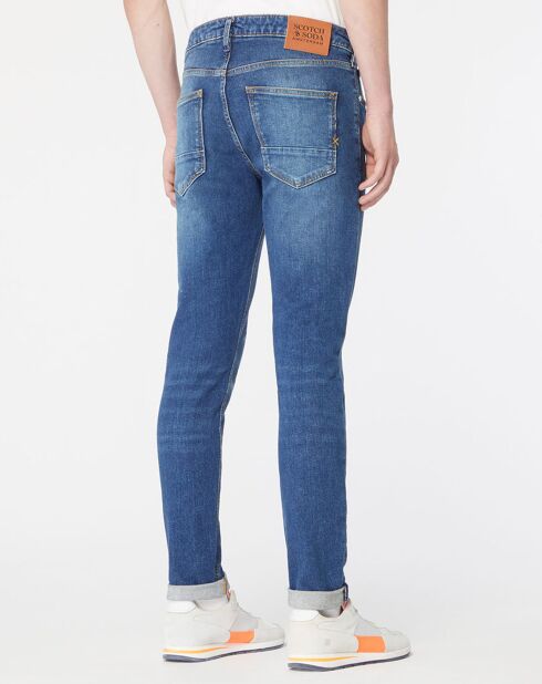 Jean Skinny Fit en Coton Bio mélangé bleu