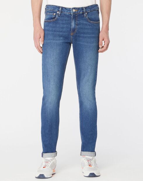 Jean Skinny Fit en Coton Bio mélangé bleu