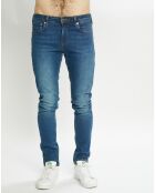 Jean Skinny Fit en Coton Bio mélangé bleu