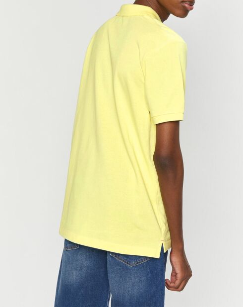 Polo 100% Coton Bio Regular Fit Basic jaune clair