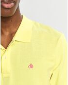 Polo 100% Coton Bio Regular Fit Basic jaune clair