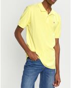 Polo 100% Coton Bio Regular Fit Basic jaune clair