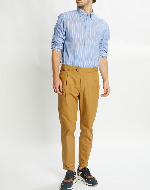 Chemise Regular Fit Baton rayée bleu clair