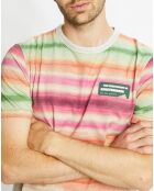 T-Shirt rayé multicolore