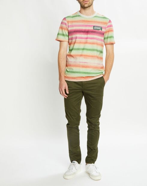 T-Shirt rayé multicolore
