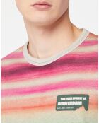 T-Shirt rayé multicolore