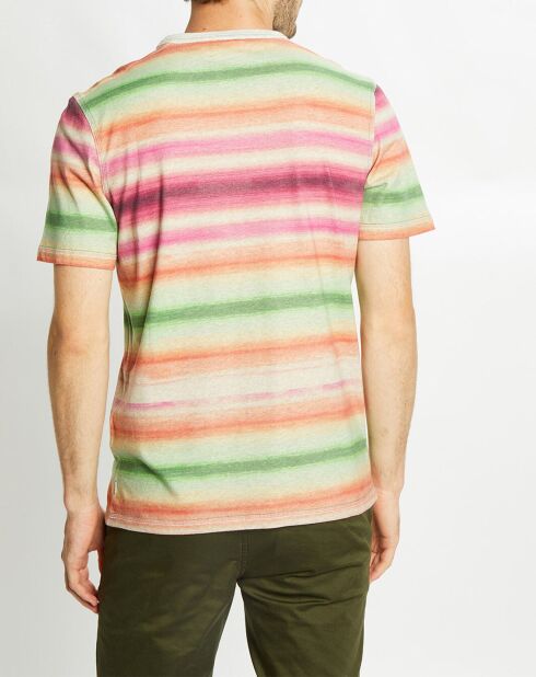 T-Shirt rayé multicolore