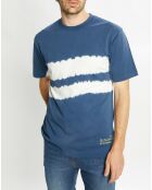 T-Shirt Ample 100% Coton Bio Tie & Dye bleu