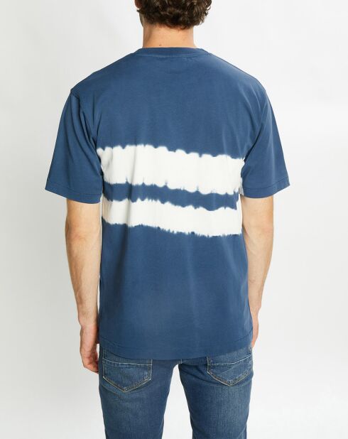 T-Shirt Ample 100% Coton Bio Tie & Dye bleu