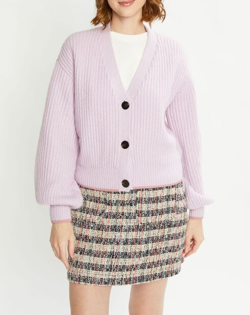 Gilet Fuzzy violet clair