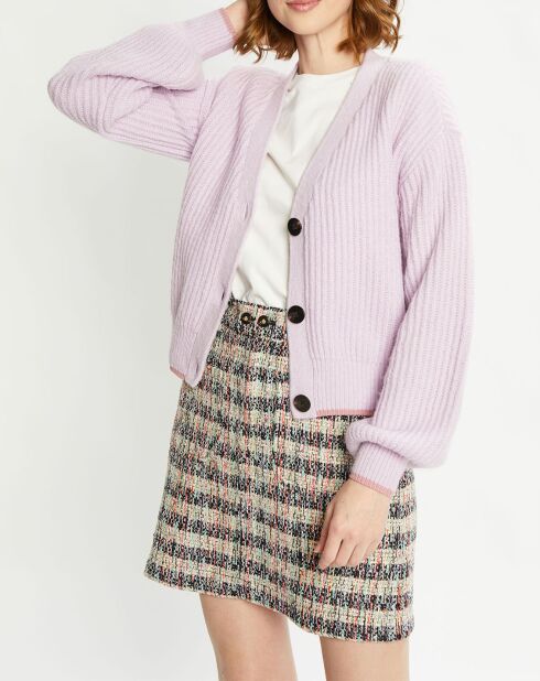 Gilet Fuzzy violet clair