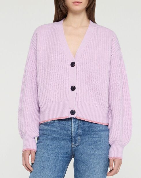 Gilet Fuzzy violet clair