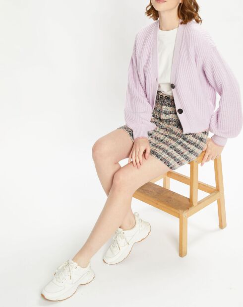 Gilet Fuzzy violet clair