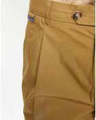 Pantalon Chino en Popeline Blake Pinces camel