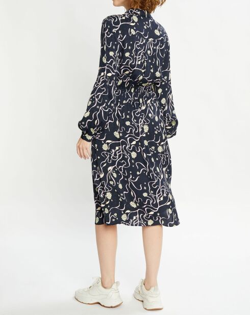 Robe Chemise Cosmos bleu nuit/violet