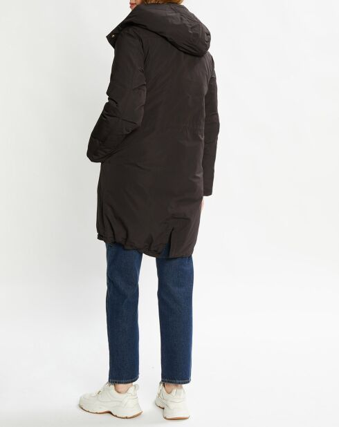 Parka Imperméable à capuche noire