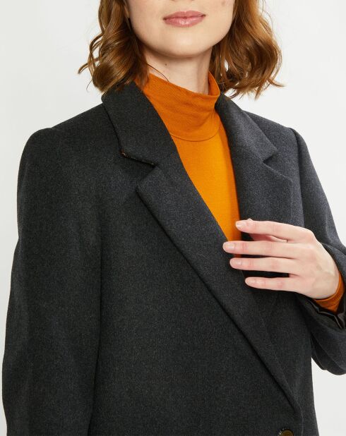 Manteau droit en Laine mélangée Tailor anthracite