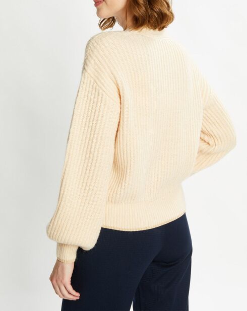Gilet Fuzzy écru