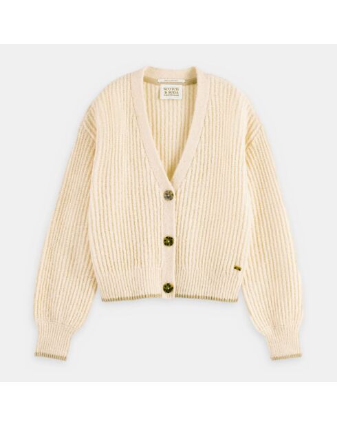 Gilet Fuzzy écru