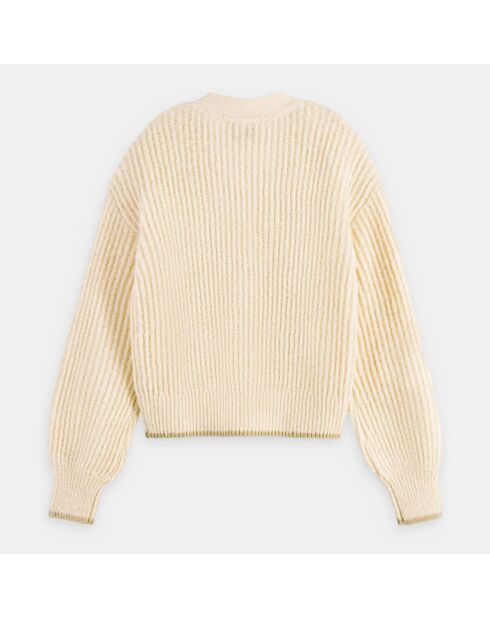 Gilet Fuzzy écru