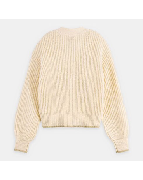 Gilet Fuzzy écru