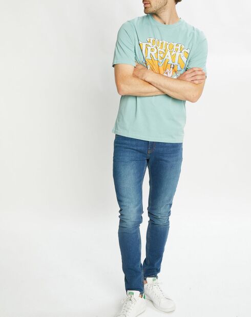 Ditch Treats T-shirt van 100% biologisch katoen turkooisblauw