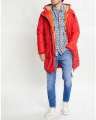 Parka Padded Patch rouge