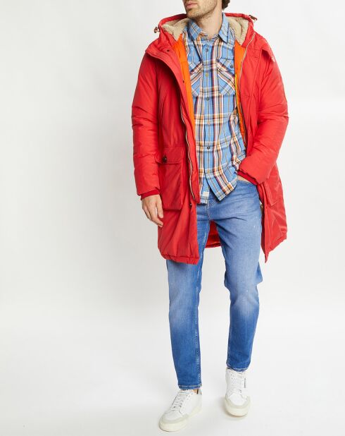 Parka Padded Patch rouge