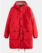 Parka Padded Patch rouge