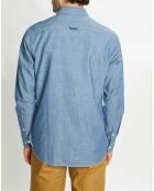 Chemise Regular Fit en Chambray bleu clair